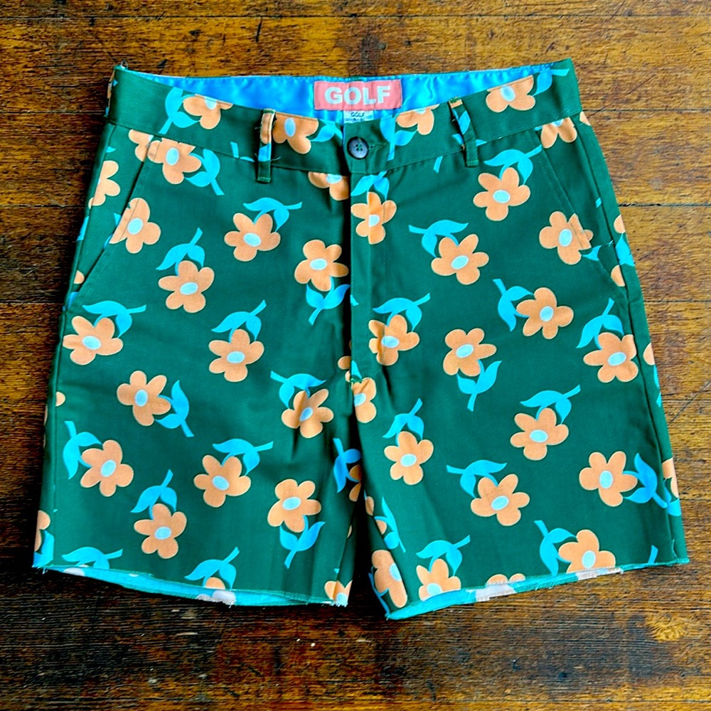 Golf Wang Tyler, The Creator flower boy dickie style cut offs